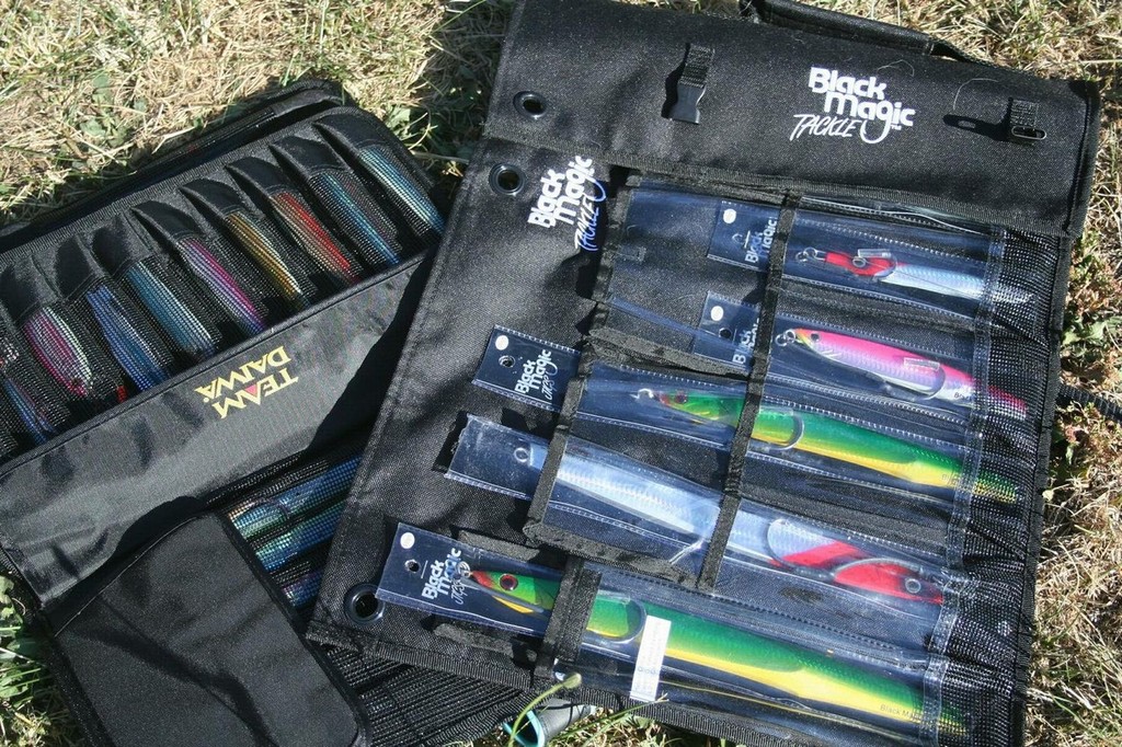 If you’re a jigger, then you must travel, jig wallets like these keep jigs secure and organised. © Jarrod Day